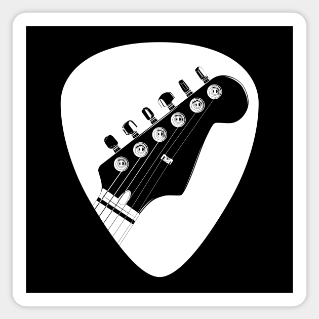 Guitar Pick Guitar Sticker TeePublic